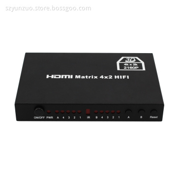 4K Ultra HD HDMI 4x2 Matrix Switcher